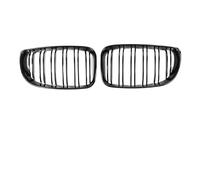 Parrilla radiador Para BMW Serie 1 E81 E87 2004-2011 Cubierta Parrillas Negras Brillantes Parachoques Delantero Inferior Rejilla 128I 130I 135I Rejillas Luz Antiniebla(Dual Gloss BK 04-06)