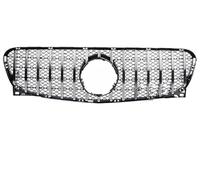 Parrilla radiador Para Mercedes Para Benz GLA X156 2014 2015 2016, Parachoques Delantero Cromado Negro Plateado, Rejilla GT Estilo 200 250 260 rejilla toma Air inferior(Chrome)