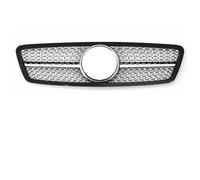 Parrilla Radiador Para Mercedes Para Benz Para C W203 2001-2007 C200 C240 C280 Deporte Rejillas Parachoques Estilo Para AMG Rejilla Carreras Parrilla De Coche(Diamond-Chrome 1 Pin)