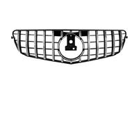 Parrilla Radiador Para Mercedes Para Benz Para C W204 2008-2014 C180 C200 C250 C300 Para AMG GT Estilo Tuning Grille Parachoques Delantero Hood Grill Parrilla De Coche(G-Silver)