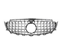 Parrilla Radiador Para Mercedes Para Benz Para Clase E W213 2016-2019 E180 E200 E220 E43 Parachoques Delantero AMG Rejilla Carreras Estilo Diamante Parrilla De Coche(G-Silver)