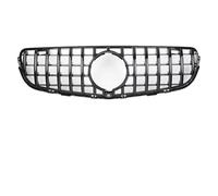 Parrilla Radiador Para Mercedes Para Benz Para GLC-Class X253 2015-2019 GLC250 GLC300 GLC350e Para AMG Diamonds Style Rejilla Delantera Deportiva Parrilla De Coche(G-Chrome Black)
