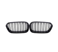 Parrilla Radiador Para Serie 1 F20 F21 2015-2019 Parrillas Delanteras De Carreras Parachoques Rejilla Riñón Rejillas Doble Listón Estilo Negro Parrilla De Coche(Double-Matte Black)