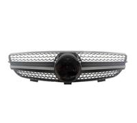 Parrilla radiador Parachoques De Rejilla De Capó Central De Parrilla Delantera Para Mercedes Para Benz Clase CLK W209 2003-2008 2009 2010 Diamond Style rejilla toma Air inferior(Diamond Black)