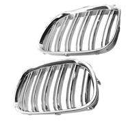 Parrilla radiador Parrilla frontal de doble listón para F01 F02 F03 F04 740i 750li 760li 2009-2015 51117184151 51117184152 rejilla toma Air inferior(Chrome)