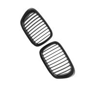 Parrilla radiador Rejilla Riñón Parachoques Delantero Coche Parrillas Carreras Para BMW E39 5 Series 528i 525i 540i 1999-2003 51137005837 51137005838 Rejillas Luz Antiniebla(Matte Black)