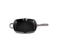 Le Creuset Sartén skillet cuadrada grill de hierro fundido, 26 cm, Flint, 20183264440422