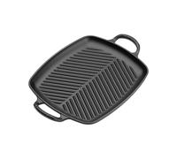 Le Creuset Parrilla rectangular alta de hierro fundido, 30 cm, Negro Mate, 20201300000422