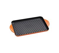Le Creuset Parrilla rectangular grill de hierro fundido, 32 cm, Volcanico, 20202320900460