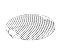 Parrilla redonda de acero inoxidable, diámetro de 44,5 cm, rejilla de cocción redonda con mango para parrilla de carbón Weber 7432, 47 cm