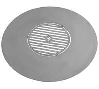 Parrilla redonda para fuego, diámetro de 102 cm, placa con rejilla de parrilla de 50 cm de diámetro, de acero inoxidable, para barbacoa CookKing