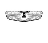 Parrilla Rejilla Radiador Para Benz Para Clase C Para W204 2007-2014 C180 C200 C250 C300 Parrilla Parachoques Delantero Capó Para AMG Para GT Ajuste Diamante(Diamonds-Silver)