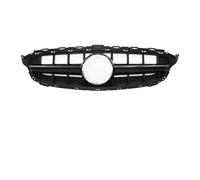 Parrilla Rejilla Radiador Para Benz Para Clase C Para W205 2015-2018 C180 C200 C300 Rejilla Parachoques Delantera Cromada Estilo Para GTR Para Rejillas Para AMG(For C63S-Glossy Black)