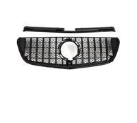 Parrilla Rejilla Radiador Para Benz Para Vito Para W447 2015-2023 Tuning Diamond Para GTR Para GT Style Rejilla Radiador Delantera Entrada Malla Central(2020-2023 GT Black)