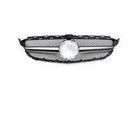Parrilla Rejilla Radiador Para Benz Para W205 C Para S205 C205 2014-2021 C260 C250 C180 C200 C300 Sport Tuning Refit Parrilla Delantera Parachoques Estilo Para AMG(Silver 19-21)