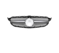 Parrilla Rejilla Radiador Para Benz Para W205 C Para S205 C205 2014-2021 C260 C250 C180 C200 C300 Sport Tuning Refit Parrilla Delantera Parachoques Estilo Para AMG(Silver 19-21 A)