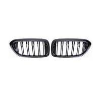Parrilla Rejilla Radiador Para Serie 5 Para G30 Para G31 Para G38 530i 540i 550i 2018-2020 Rejillas Delanteras Tipo Riñón Doble Listón Estilo Diamante(Double-Glossy Black)