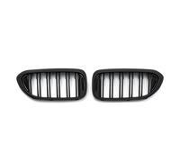 Parrilla Rejilla Radiador Para Serie 5 Para G30 Para G31 Para G38 530i 540i 550i 2018-2020 Rejillas Delanteras Tipo Riñón Doble Listón Estilo Diamante(Double-Matte Black)