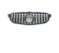 Parrilla Rejilla Radiador Para W205 Para Benz C S205 C205 2014-2021 C260 C250 C180 C200 C300 Para Sport Tuning Refit Parrilla Delantera Parachoques Para Estilo GT(19-21 Glossy Black)