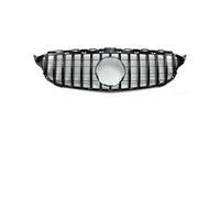 Parrilla Rejilla Radiador Para W205 Para Benz C S205 C205 2014-2021 C260 C250 C180 C200 C300 Para Sport Tuning Refit Parrilla Delantera Parachoques Para Estilo GT(14-18 Glossy Black)