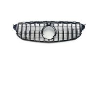 Parrilla Rejilla Radiador Para W205 Para Benz C S205 C205 2014-2021 C260 C250 C180 C200 C300 Para Sport Tuning Refit Parrilla Delantera Parachoques Para Estilo GT(19-21Silver With Cam)