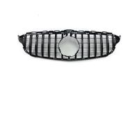 Parrilla Rejilla Radiador Para W205 Para Benz C S205 C205 2014-2021 C260 C250 C180 C200 C300 Para Sport Tuning Refit Parrilla Delantera Parachoques Para Estilo GT(14-18 Black With Cam)