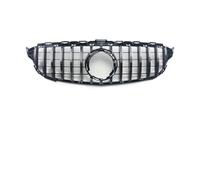 Parrilla Rejilla Radiador Para W205 Para Benz C S205 C205 2014-2021 C260 C250 C180 C200 C300 Para Sport Tuning Refit Parrilla Delantera Parachoques Para Estilo GT(19-21 Chrome Silvery)