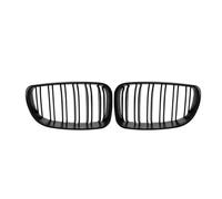 Parrilla Rejilla Sport Panal Abeja 2x Para Serie 1 E81 E82 E87 E88 2007-2011 Parrilla Doble Parachoques Negro Mate Parrillas Delanteras Riñón Negras Brillantes Racing M-Color