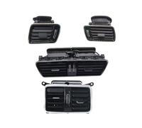 Parrilla Rejilla Vent Compatible Con VW Para R36 Car LHD Dashboard Aire Acondicionado Salida Ventilación Marco Moldura Conjunto Accesorios Interiores(Black A 4pcs)