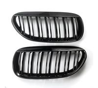 parrilla riñón Compatible Con E63 Para E64 2004 2005 2006 2007 2008 2009 2010 Rejillas De Capó Y Parachoques Delanteros De Doble Línea(Double line)