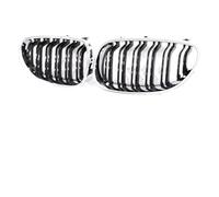 Parrilla Riñón Marco Cromado Brillante para Serie 5 E60 E61 M5 2004-2009 530d 520d 525d 540 550 535 Rejillas Delanteras(Dual Chrome Black)
