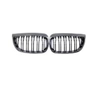 Parrilla Riñón Parachoques Delantero Coche Carreras Rejillas Doble Lama Modelos para E81 E87 E82 E88 128I 130I 135I Años 07-11 Delanteras Tipo Riñón(Gloss Black 04-07)