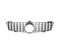 Parrilla Riñones Para Benz Para CLS Clase W219 Para CLS350 Para CLS500 Para CLS600 2009-2011 Parrilla Delantera Parachoques Superior Malla Capó Doble Rejilla De Riñón(Plata)