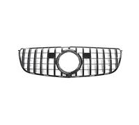Parrilla Riñones Para Benz Para GLS Clase X166 2016-2018 Para GLS350 Para GLS400 Para GLS450 Para GLS500 Rejilla Delantera Rejilla Malla Capó Doble Rejilla De Riñón(Negro)