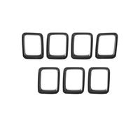 Parrilla Riñones Para Jeep Para Compass 2017-2020 Cubierta Anillo Decorativo Para Parrilla Delantera Doble Rejilla De Riñón(Negro)