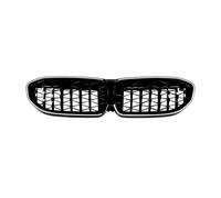 Parrilla Riñones Para Serie 3 G20 G21 G28 2019-2022 Parrilla Delantera Carreras Parachoques Superior Capó Rejilla Malla Doble Rejilla De Riñón(Star All Black)