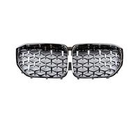 Parrilla Riñones Para X5 G05 2019 2020 2021 2022 Parachoques Delantero Tipo Riñón Rejilla Estilo Estrella Diamante Doble Rejilla De Riñón(All Silver)