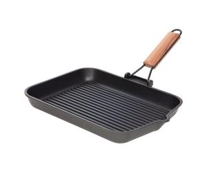 Parrilla Risoli Saafan, Modelo 090 36T00, Con Mango Madera Plegable