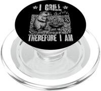 Parrilla Sabiduría Barbacoa Barbacoa Filosofía Juego de Palabras PopSockets PopGrip para MagSafe