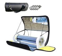 Parrilla solar portátil para barbacoa, horno solar plegable de 4.5 L con termómetro, temperatura máxima: 275 °C, sin humo, ideal para barbacoa al aire libre, ideal para 2-4 personas