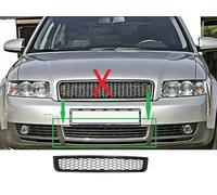 Parrilla Sport compatible con A4/S4 B6/8E 01-05 tuning panal de abeja Negro