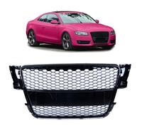Parrilla Wabendesign Negro Brillo Apto para Audi A5 8T 2007-2011 Nic