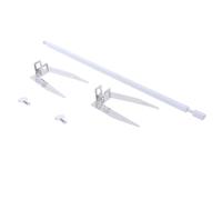 Parrillas de acero inoxidable Tenedores para asador Varillas para escupir carne Barbacoa Giratorio Práctico estante para asador para barbacoa aire Parrillas de acero inoxidable Tenedores