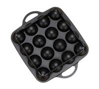 Parrillas de aluminio de 16 agujeros, sartén de calamar, bola de calamar, panqueques, disco de cocción antiadherente, placa de cocción de albóndigas, sartén de cocina duradera, bola de calamar