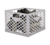 Parrillas de carbón - Cesta de ceniza de acero inoxidable | Cesta de carbón, de fuego para ahumador compensada con asa, accesorios de estufa a prueba de óxido para calefacción del hogar y tiendas