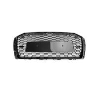 parrillas de coches Para Audi A4/S4 B9 2017 2018 2019 RS4 Estilo Coche Parachoques Delantero Malla Panal De Abeja Parrilla Hexagonal Negra