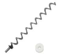 Parrillas de pellets de acero inoxidable de 17 pulgadas en espiral, piezas de repuesto para barbacoa al aire libre