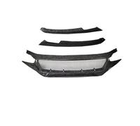 Parrillas Delanteras Kit De Decoración Labio Rejilla Entrada Aire Para Parachoques Delantero Coche Para Civic 10th FK7 FK8 Para TYPE-R N1 2016-2021(Forging Carbon Fiber)