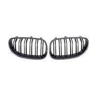 Parrillas Delanteras Para BMW Serie 5 E60 E61 Para M5 325i 2004-2009 Rejillas Estilo Una Sola Línea Parachoques Delantero Detalles Cromados Forma Diamante Capó(Double-Carbon Look)
