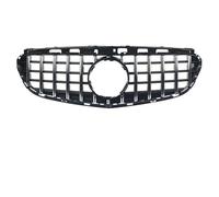 Parrillas Delanteras Parrilla Delantera De Carreras Cromada Negra Brillante Para Parachoques Para GTR Para Benz E W212 E300 E350 E400 2014-2016(G*R-Chrome Silver)